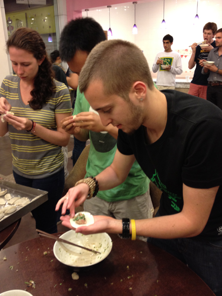A Chinese Cooking Night for JI’s Visiting American Students