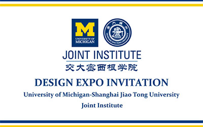 UM-SJTU JI invites you to 2014 Summer Design Expo