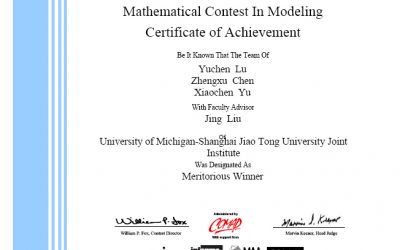 密院学子在美国大学生数模竞赛中取得可喜成绩