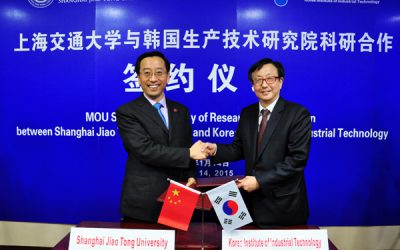 SJTU Signs MOU with Korea Institute of Industrial Technology