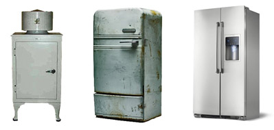 Fig. 1 The design evolution of refrigerators