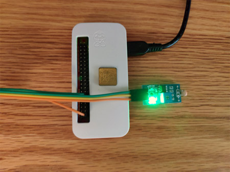 Fig. 4 Raspberry Pi with optical sens