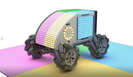 Fig. 2 Demonstration of color disguising and WS2812 LED