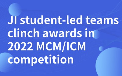 JI student-led teams clinch awards in 2022 MCM/ICM competition