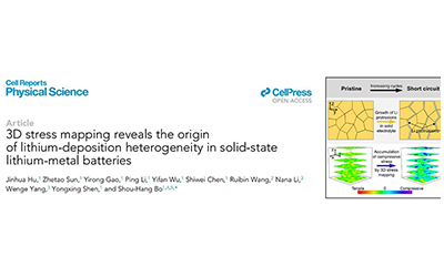 JI professor realizes three-dimensional stress mapping for solid-state batteries