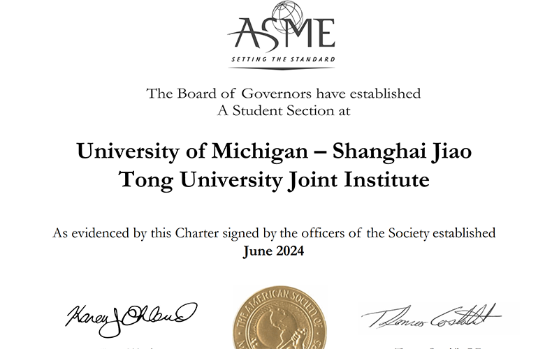JI ASME Student Section established